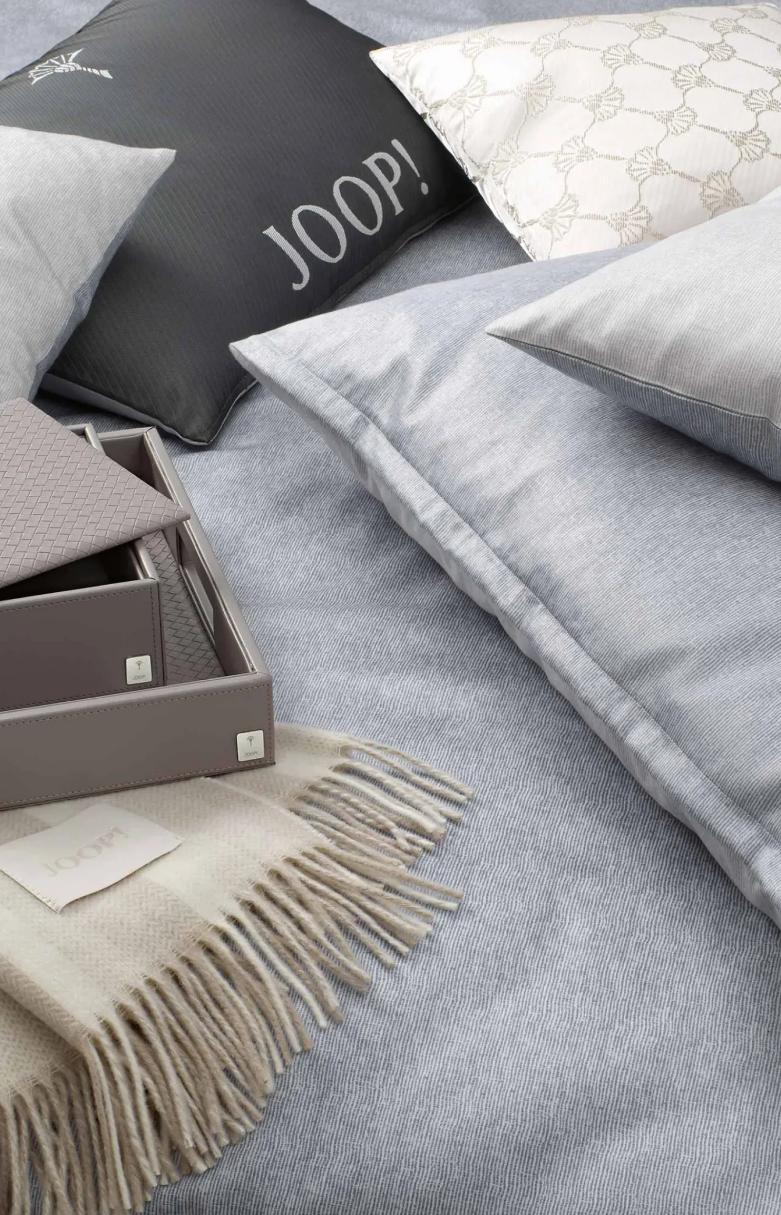 JOOP! Bad-Accessoires|Wohn-Accessoires>Tablett Homeline, Grau-Rosé