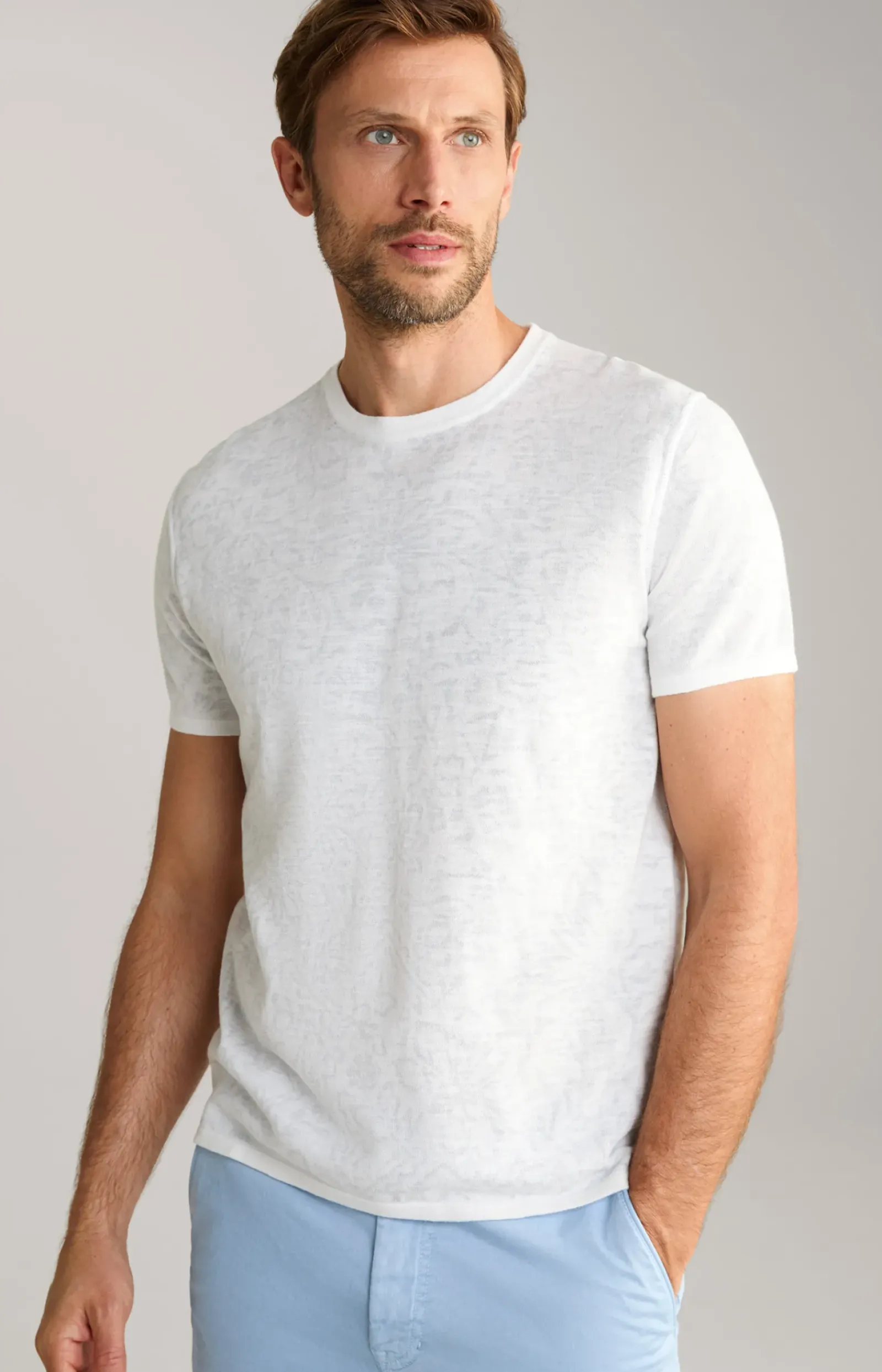 JOOP! T-Shirts&Sweats|Bekleidung>T-Shirt Pieron in Weiß gemustert