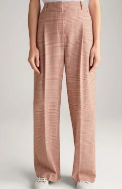 JOOP! Hosen|Bekleidung>Twill-Hose in Beige/Rot kariert