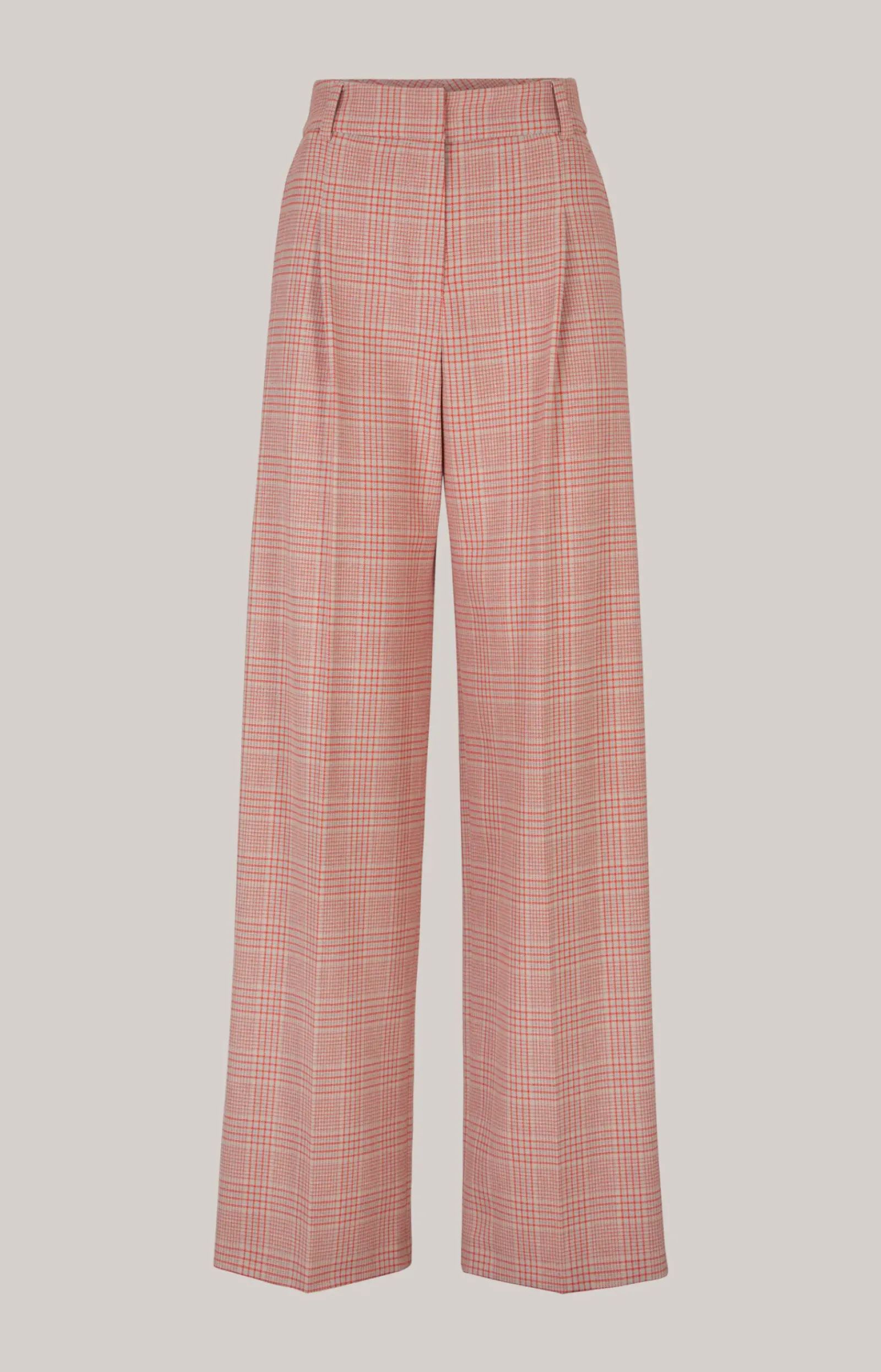 JOOP! Hosen|Bekleidung>Twill-Hose in Beige/Rot kariert