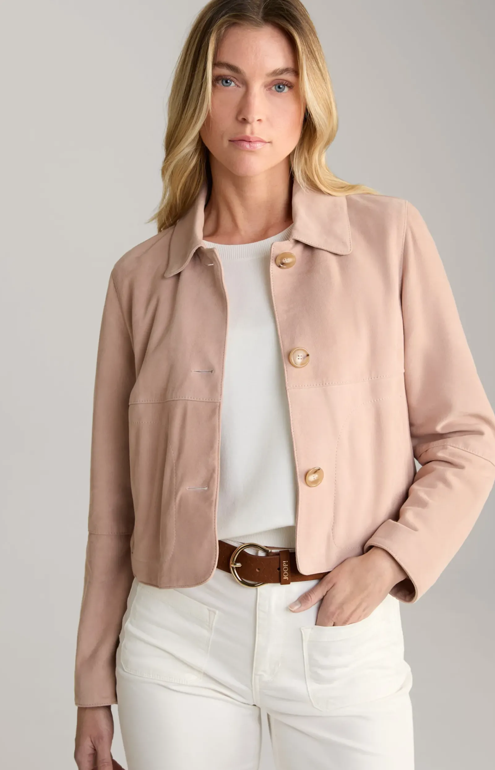 JOOP! Leder|Jacken & Mäntel>Velours-Lederjacke in