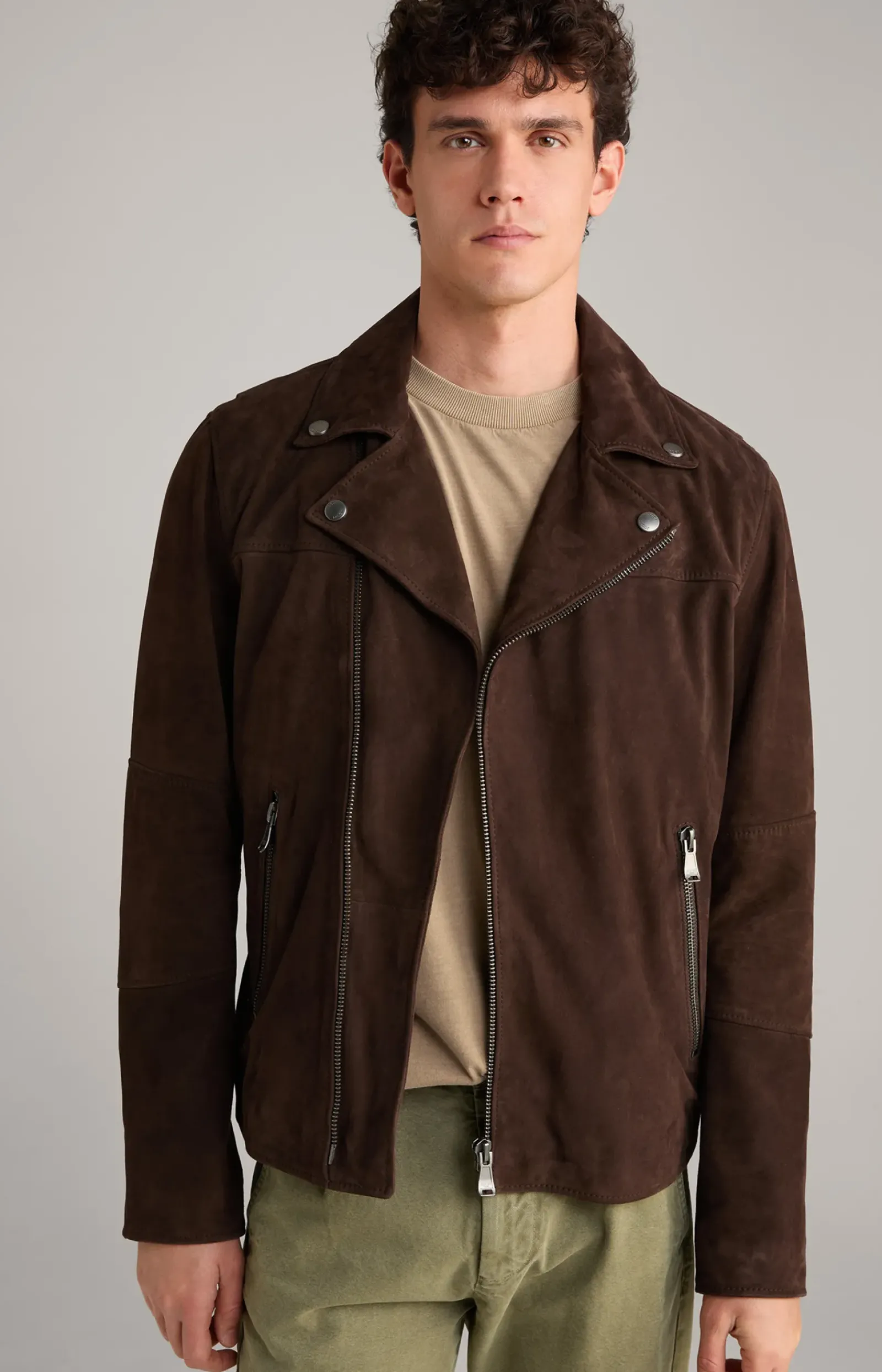 JOOP! Lederjacken|Jacken&Mänte>Velours-Lederjacke Lezy in