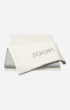 JOOP! Plaids & Decken>Wohndecke MELANGE-DOUBLEFACE in Natur-Silber