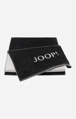 JOOP! Plaids & Decken>Wohndecke MELANGE-DOUBLEFACE in Anthrazit-Silber
