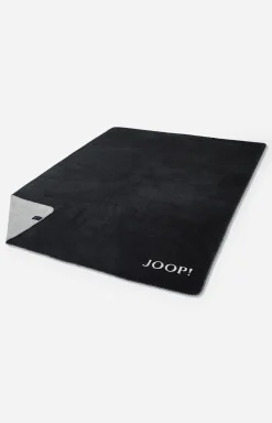 JOOP! Plaids & Decken>Wohndecke MELANGE-DOUBLEFACE in Anthrazit-Silber