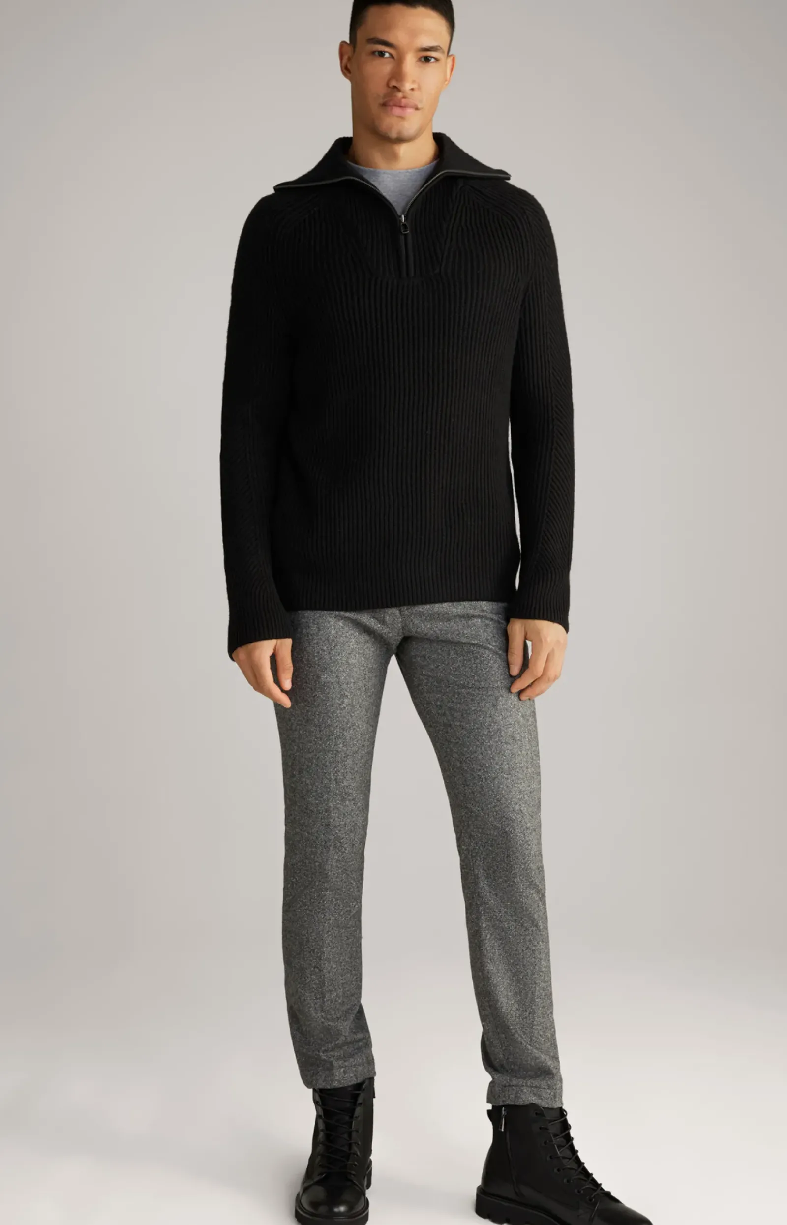JOOP! Strick>Wool-Mix-Pullover Brunor in
