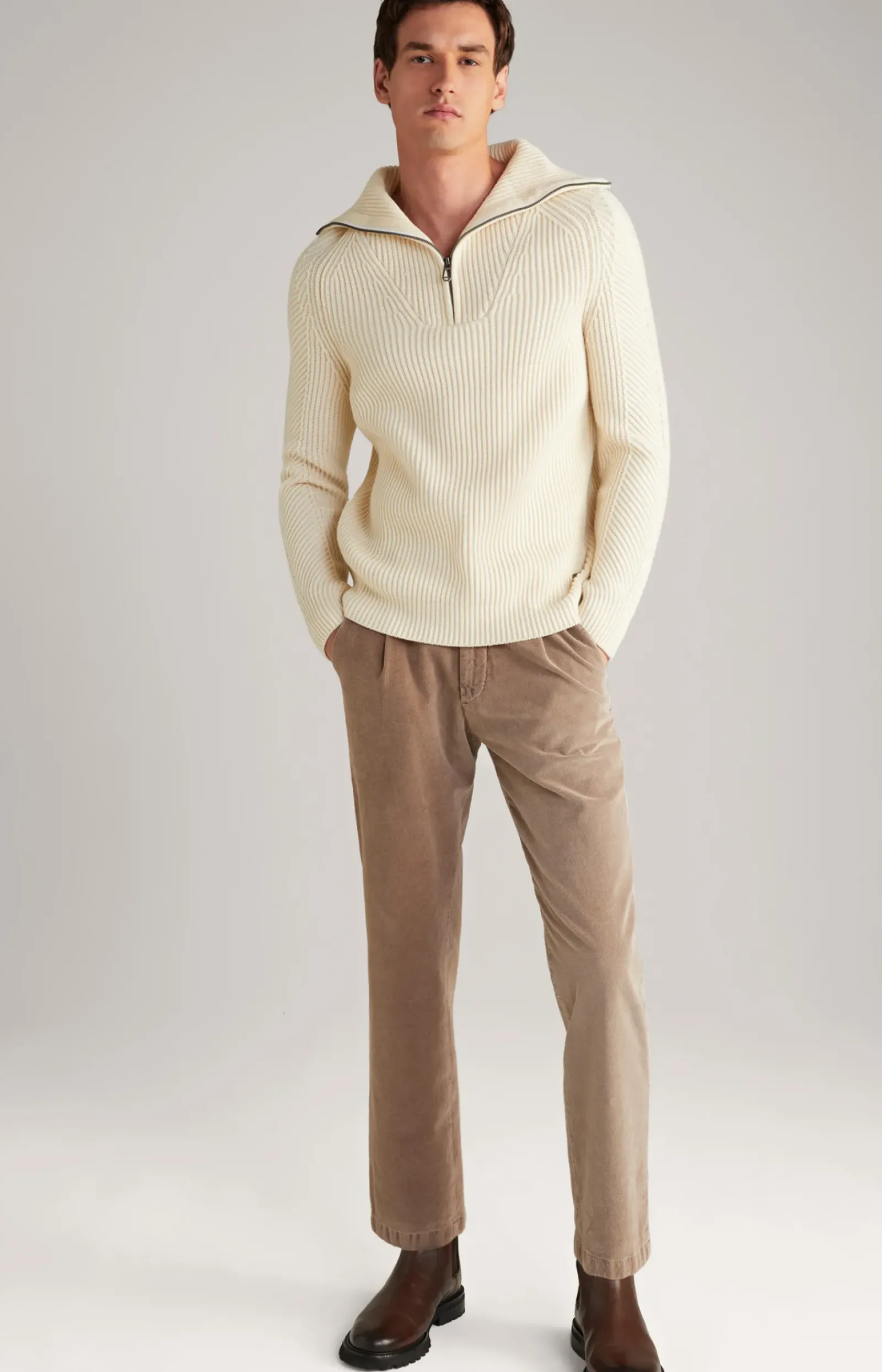 JOOP! Strick>Wool-Mix-Pullover Brunor in