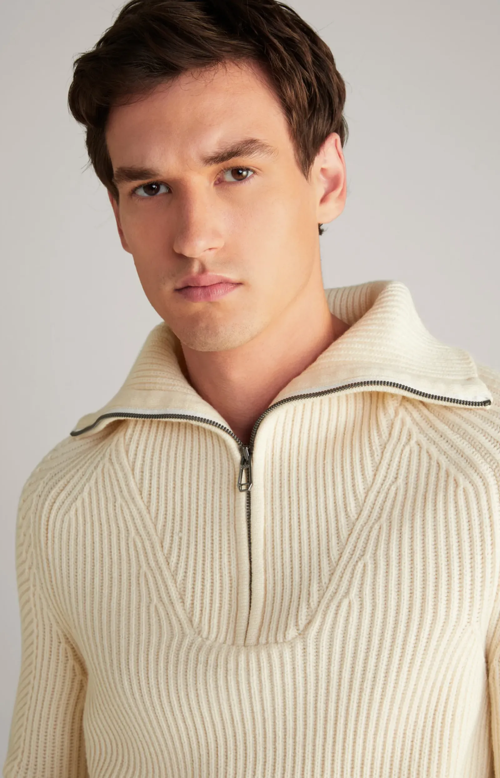 JOOP! Strick>Wool-Mix-Pullover Brunor in