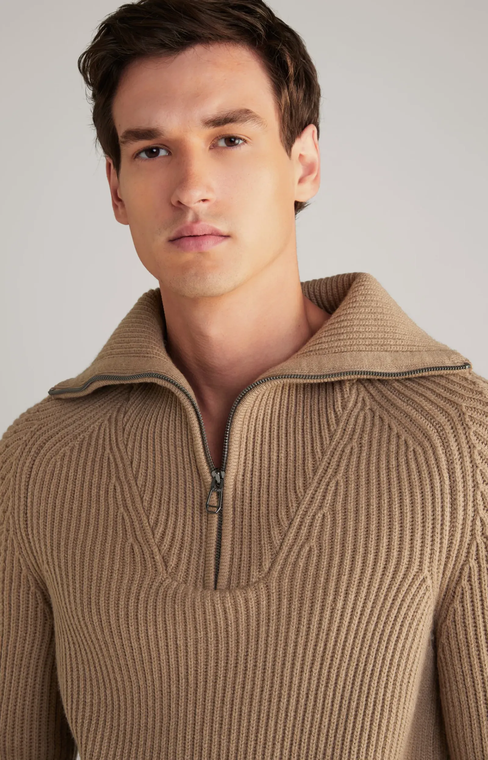 JOOP! Strick>Wool-Mix-Pullover Brunor in